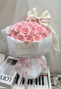 Bó Hoa Hồng Dáng Tròn Ohara Hồng