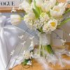 Thiết kế hoa cưới Dạ Lang Hương Trắng mix Tulip Trắng độc bản