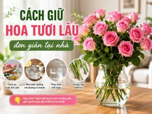 Cách Giữ Hoa Tươi Lâu Không Phải Ai Cũng Biết