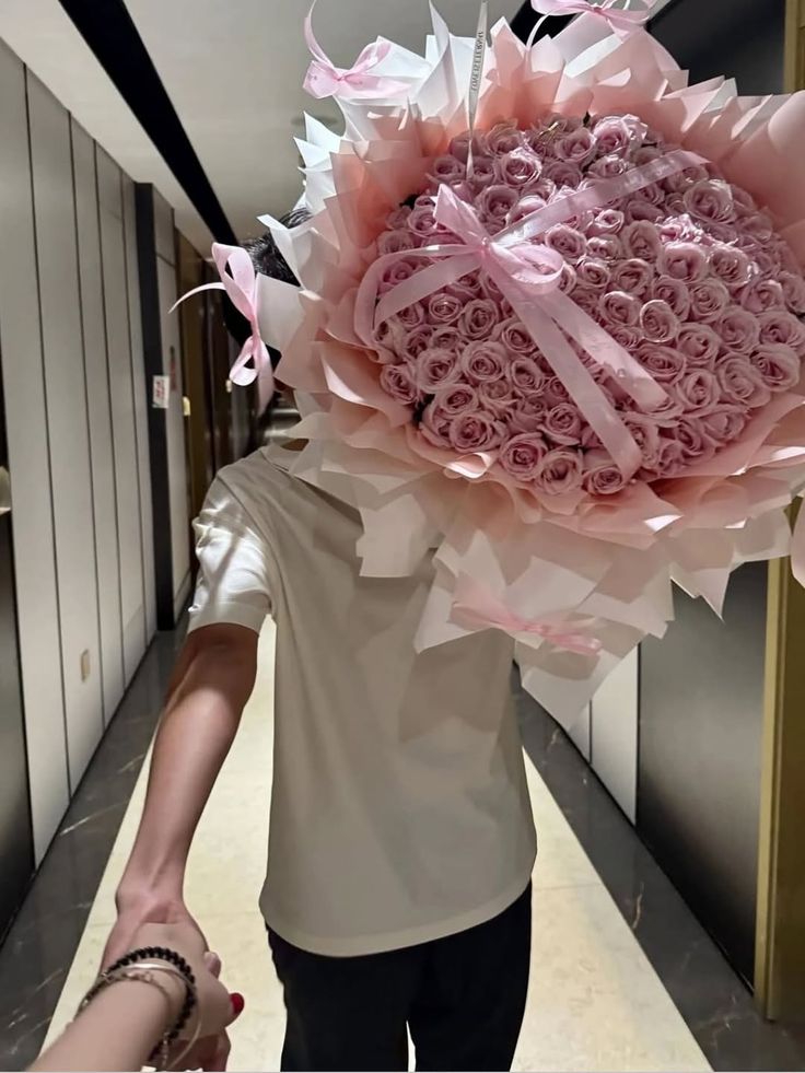 Bó hoa đẹp - Món quà tinh tế thay lời muốn nói tone hồng khổng lồ tặng người yêu - Sea Flora